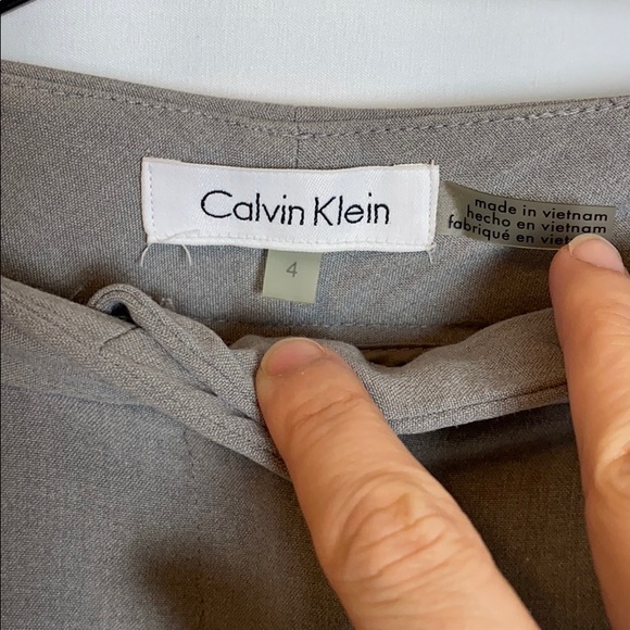 Calvin Klein Light Gray Professional Trousers - Picture 3 of 9